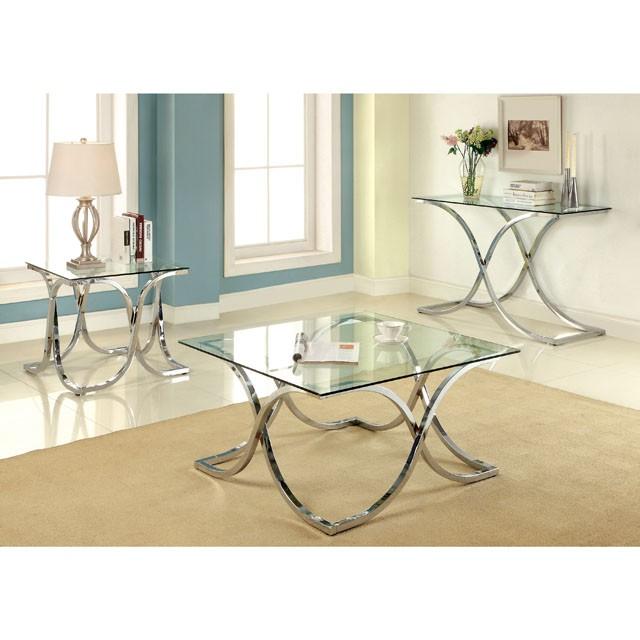 LUXA Chrome End Table End Table FOA East