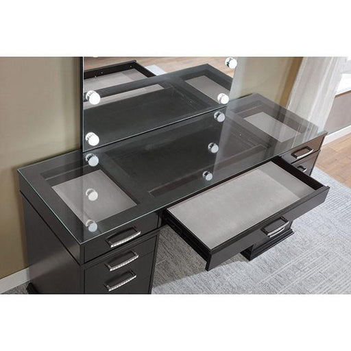 VALENTINA Vanity Set, Gray Vanity Set FOA East