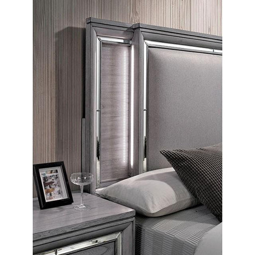 Alanis Light Gray Cal.King Bed Bed FOA East