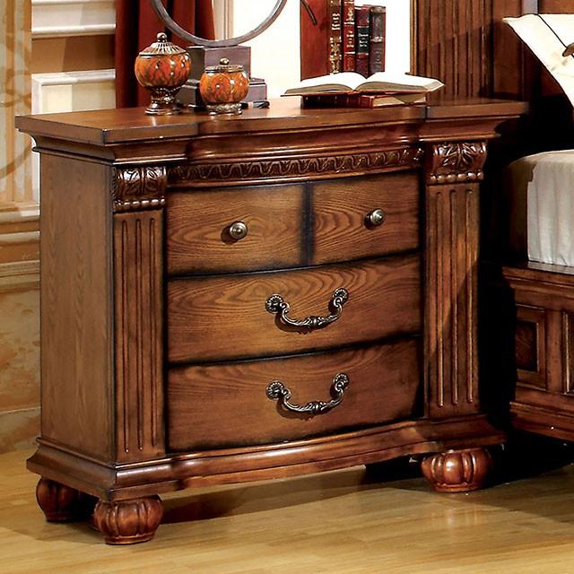 Bellagrand Antique Tobacco Oak Night Stand Nightstand FOA East