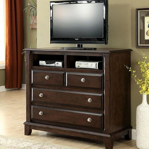 Litchville Brown Cherry Media Chest Media Chest FOA East