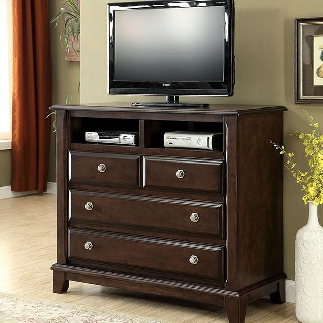 Litchville Brown Cherry Media Chest Media Chest FOA East