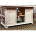 SABRINA Off White/Cherry Counter Ht. Table, Cherry & White Dining Table FOA East