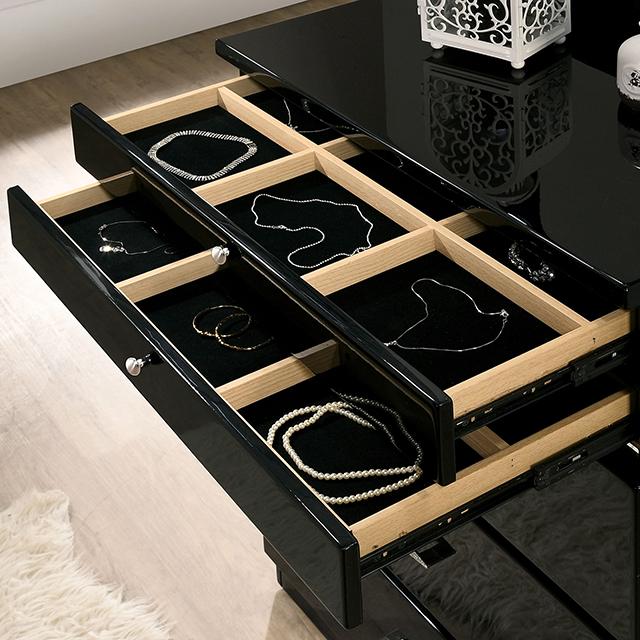 DESTINEE Vanity Set, Black Vanity Set FOA East