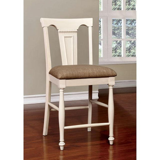 SABRINA Off White/Cherry Ctr.Ht. Chair, Cherry & White (2/CTN) Dining Chair FOA East