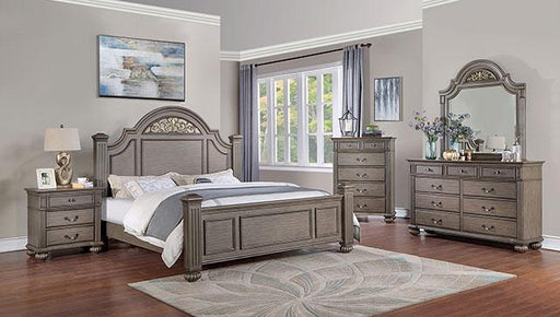 SYRACUSE Queen Bed, Gray Bed FOA East