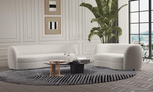 VERSOIX Loveseat, Off-White Loveseat FOA East