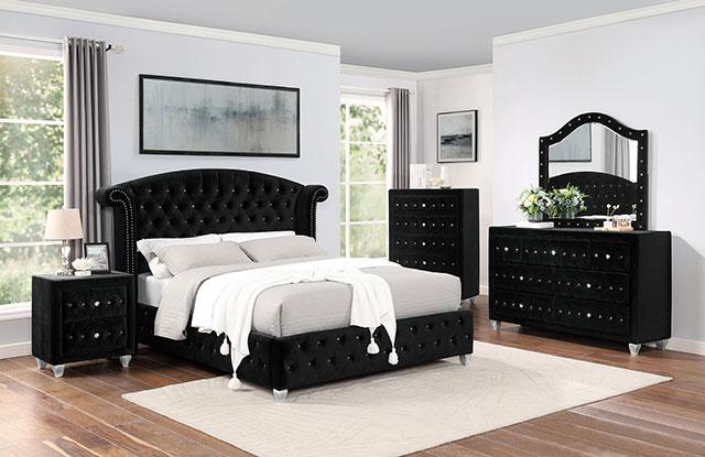 ZOHAR E.King Bed, Black Bed FOA East