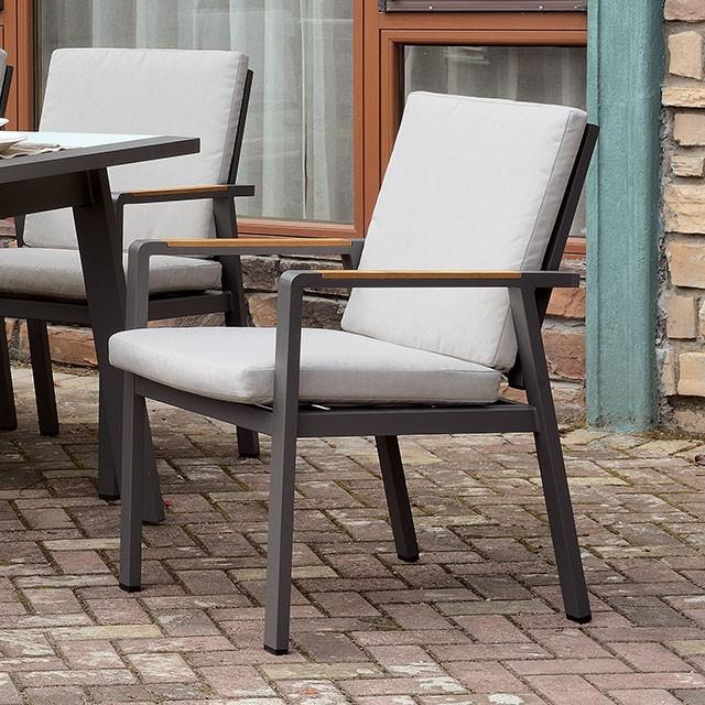 ALYCIA Arm Chair w/ Cushion Dining Chair FOA East