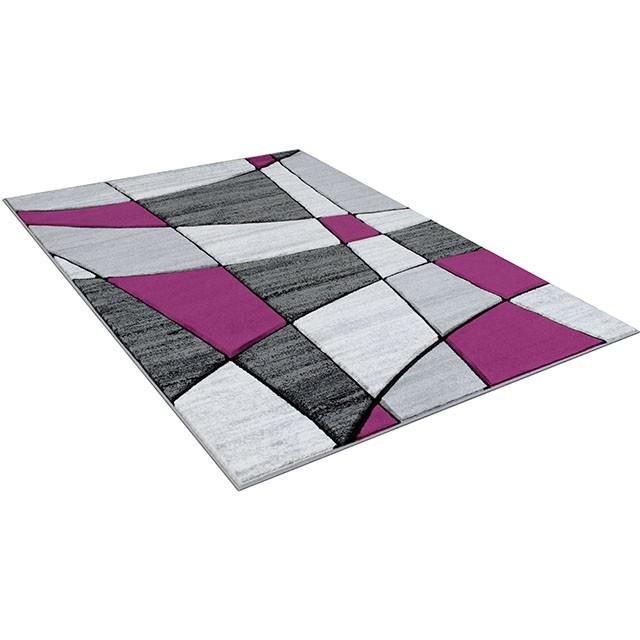 Niksar Gray/Purple 5' X 7' Area Rug Rug FOA East