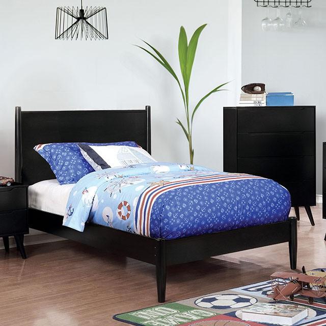 LENNART II Black Queen Bed Bed FOA East