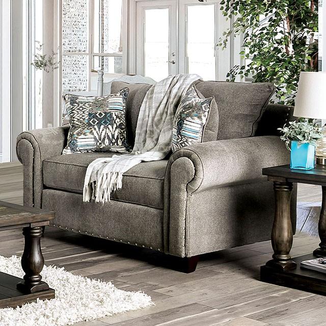 Mott Gray Love Seat Loveseat FOA East