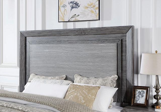 RAIDEN E.King Bed, Gray Bed FOA East