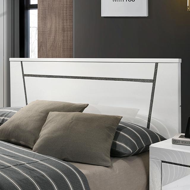 MAGDEBURG Cal.King Bed, White Bed FOA East