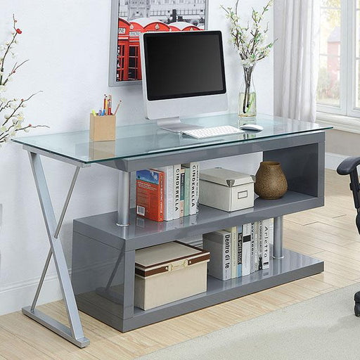 Acke Gray Desk Desk FOA East