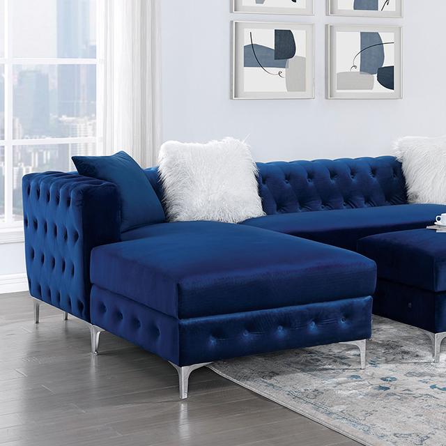 CIABATTONI Sectional, Navy Sectional FOA East