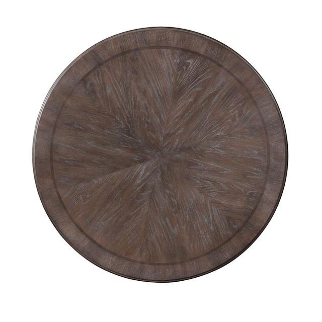 Arcadia Rustic Natural Tone Round Dining Table Dining Table FOA East