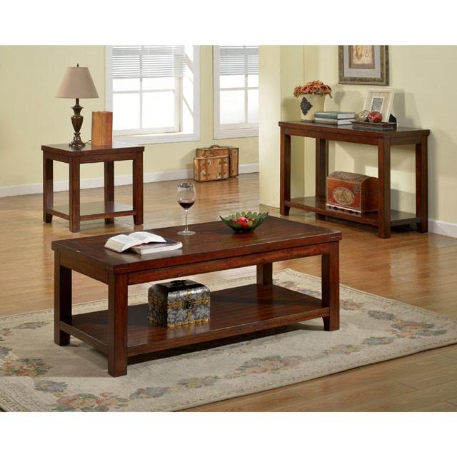 ESTELL Dark Cherry End Table, Cherry End Table FOA East