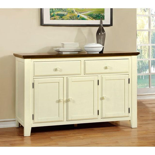 HARRISBURG Vintage White/Dark Oak Server Server FOA East