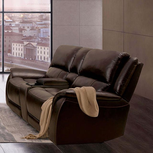 GORGIUS Power Loveseat, Espresso Loveseat FOA East