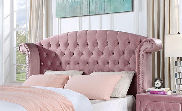 ZOHAR Queen Bed, Pink Bed FOA East