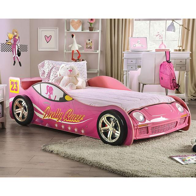 PRETTY GIRL CAR BED Twin Bed, Pink Bed FOA East