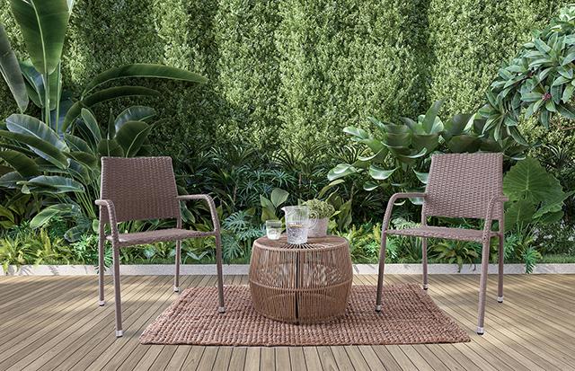 Elani 4 PC. Patio Conversation Set Outdoor Seating Set FOA East