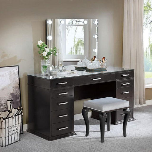 VALENTINA Vanity Set, Gray Vanity Set FOA East