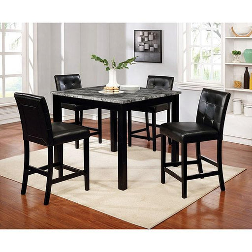 WILDROSE 5 Pc. Counter Ht. Table Set Dining Room Set FOA East