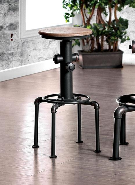 Foskey Antique Black Bar Stool (2/CTN) Barstool FOA East