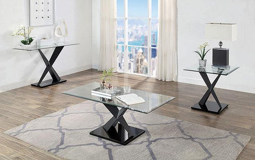 XANTHUS End Table, Black End Table FOA East