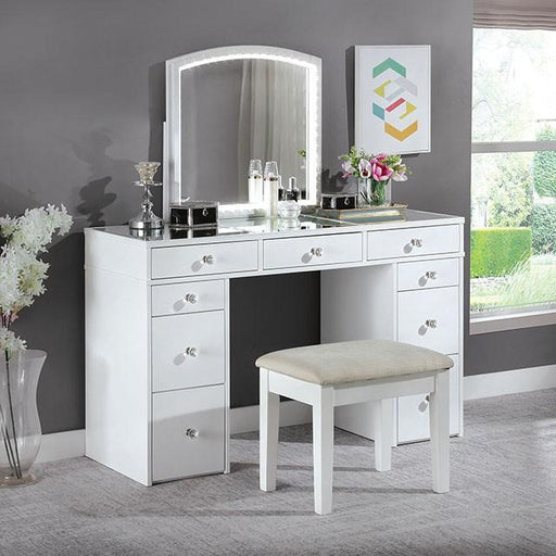 LOUISE Vanity w/ Stool Vanity Set FOA East