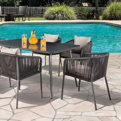 Tushari 8 Pc. Outdoor Dining Set Outdoor Seating Set FOA East