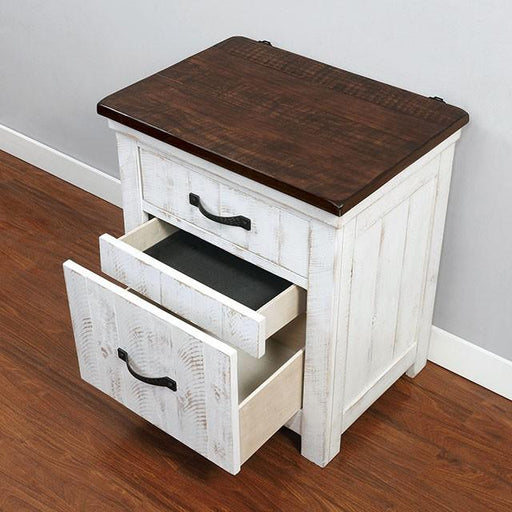 ALYSON Night Stand w/ USB Plug Nightstand FOA East