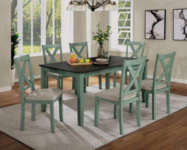 ANYA 7 Pc. Dining Table Set Dining Room Set FOA East