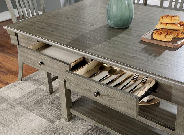 ANAYA Counter Ht. Table, Gray Counter Height Table FOA East