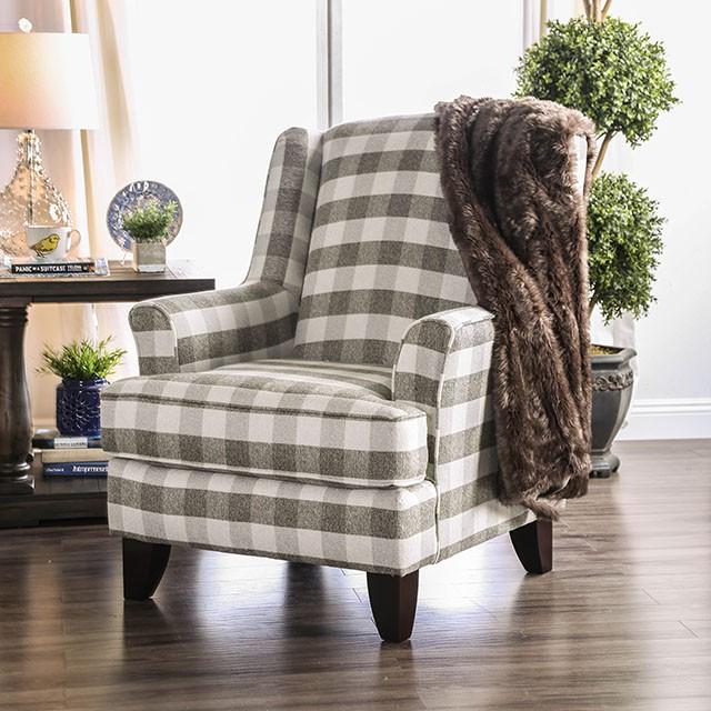 Christine Light Gray Chair Chair FOA East