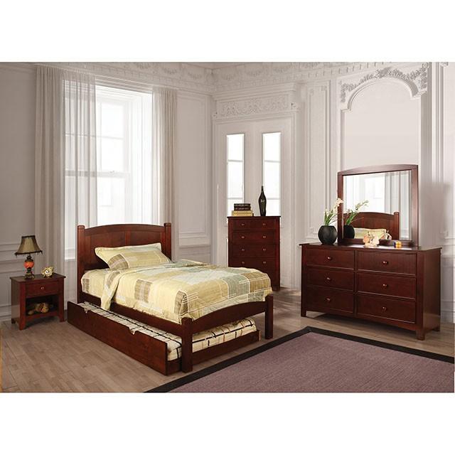 Cara Cherry Twin Bed Bed FOA East