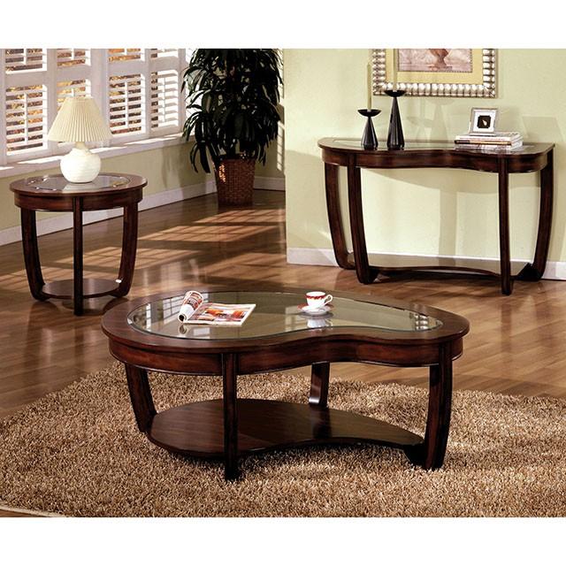 Crystal Falls Dark Cherry End Table End Table FOA East