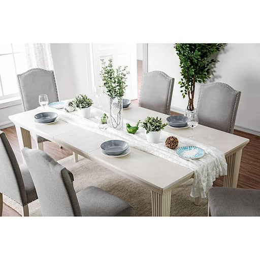 Daniella Antique White Dining Table Dining Table FOA East