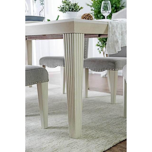 Daniella Antique White Dining Table Dining Table FOA East