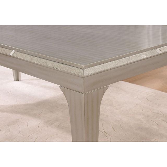 DIOCLES Silver/Gray Dining Table Dining Table FOA East