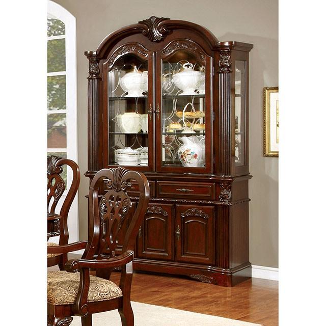 ELANA Brown Cherry Hutch & Buffet, Cherry Buffet FOA East