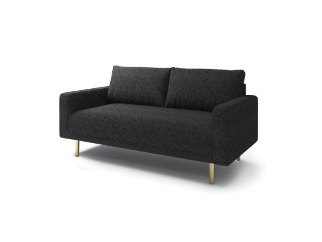 ELVERUM Loveseat, Black Loveseat FOA East