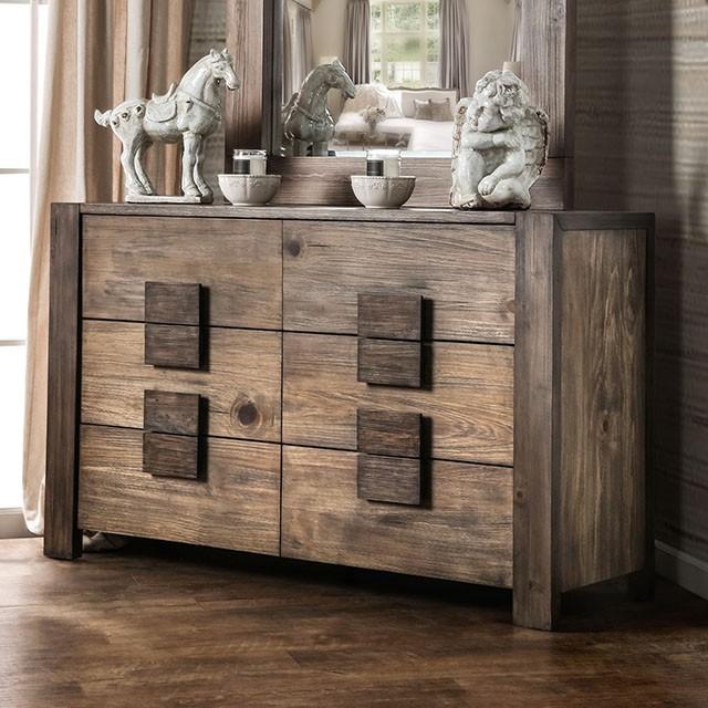 AVEIRO Rustic Natural Tone Dresser Dresser FOA East