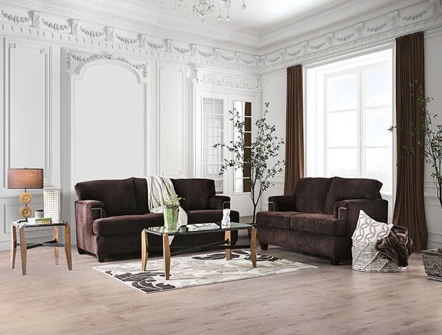 Brynlee Chocolate Sofa (*Pillows Sold Separately) Sofa FOA East