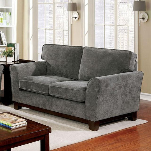 Caldicot Gray Love Seat Loveseat FOA East