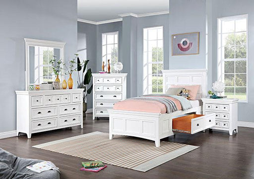 CASTILE Twin Bed, White Bed FOA East