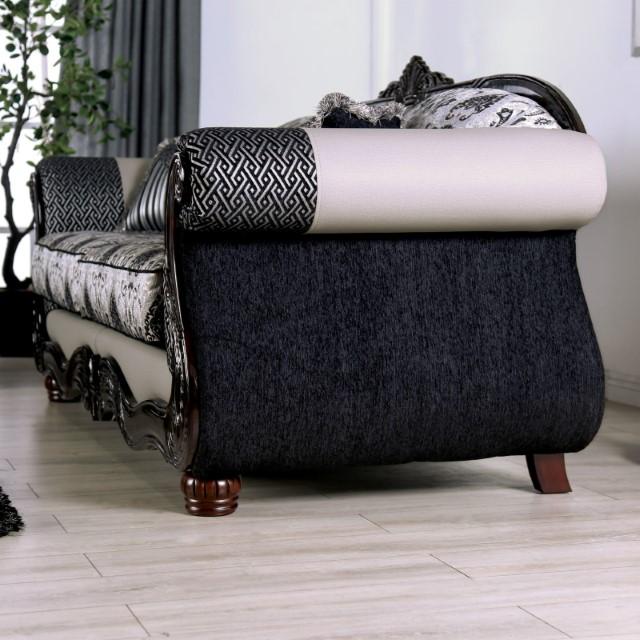 CRESPIGNANO Sofa, Black/Gray Sofa FOA East