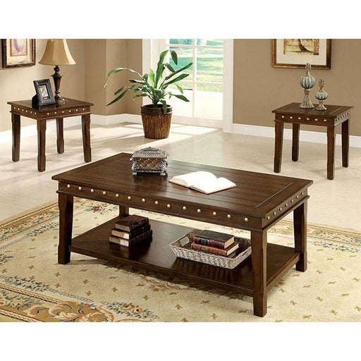 Fenwick Walnut 3 Pc. Coffee Table Set Table Set FOA East